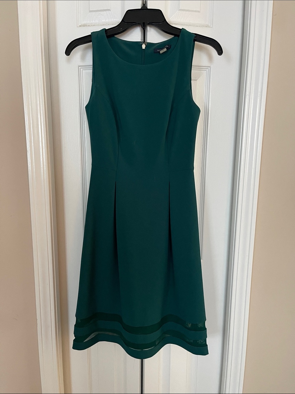 Sleeveless Green A-Line Dress